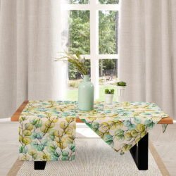 Modern interior design with light empty mock-up wall and gray furniture, loft and vintage of living room. Armchair, table with green plant in pot, round carpet on floor, on white wall background