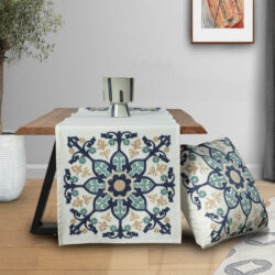 Empty minimal room with gray wall and curtain